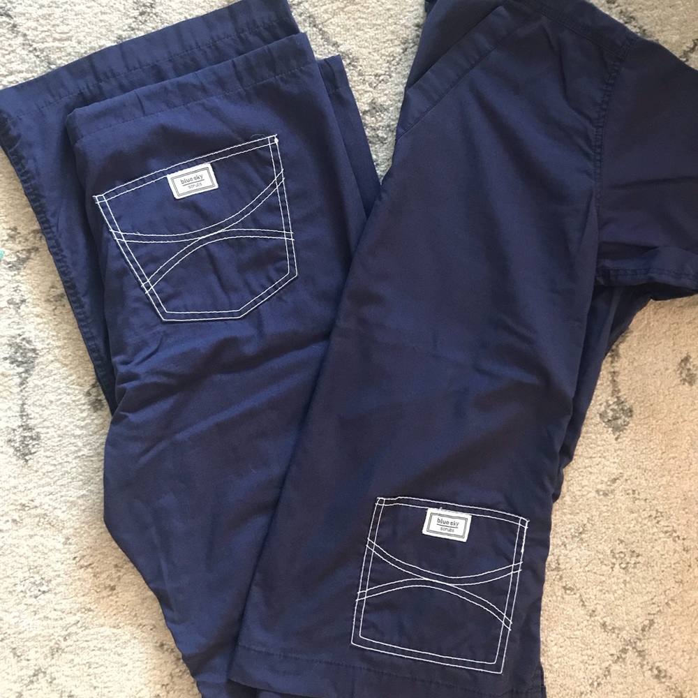 Blue Sky Scrubs Shelby Custom Pants & Top XS Tall